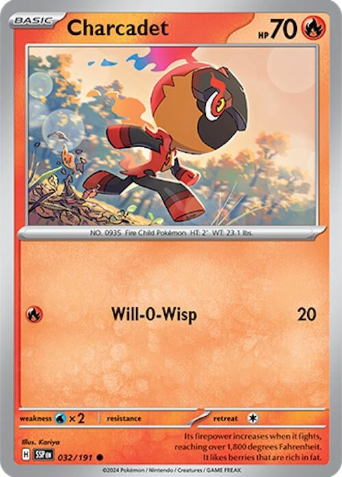 Charcadet - 032/191 (032/191) [SV08: Surging Sparks] - Pokemon Single