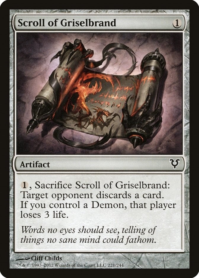 Scroll of Griselbrand (221) [AVR] - MTG Single