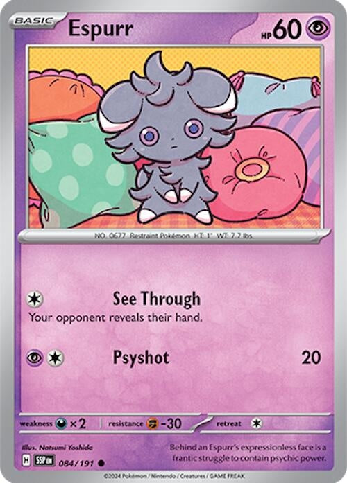 Espurr (084/191) [SV08: Surging Sparks] - Pokemon Single