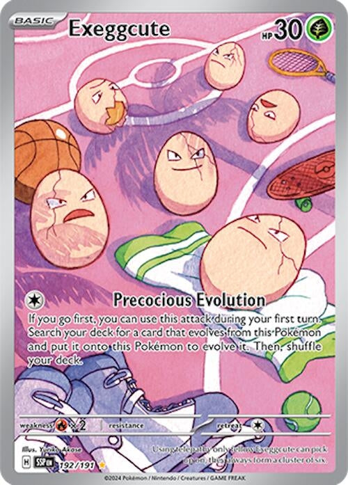Exeggcute - 192/191 (192/191) [SV08: Surging Sparks] - Pokemon Single