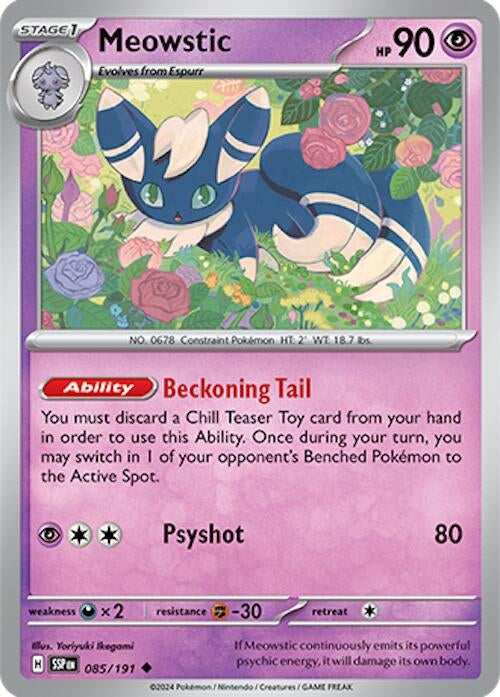 Meowstic (085/191) [SV08: Surging Sparks] - Pokemon Single