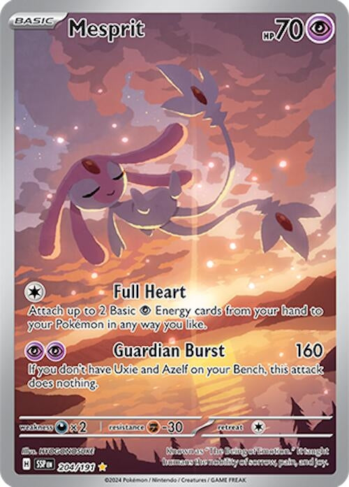 Mesprit - 204/191 (204/191) [SV08: Surging Sparks] - Pokemon Single