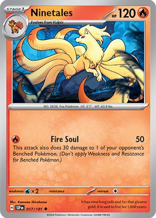 Ninetales (017/191) [SV08: Surging Sparks] - Pokemon Single