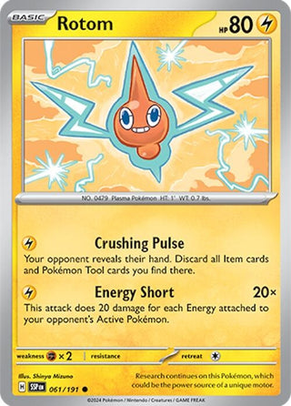 Rotom (061/191) [SV08: Surging Sparks] - Pokemon Single