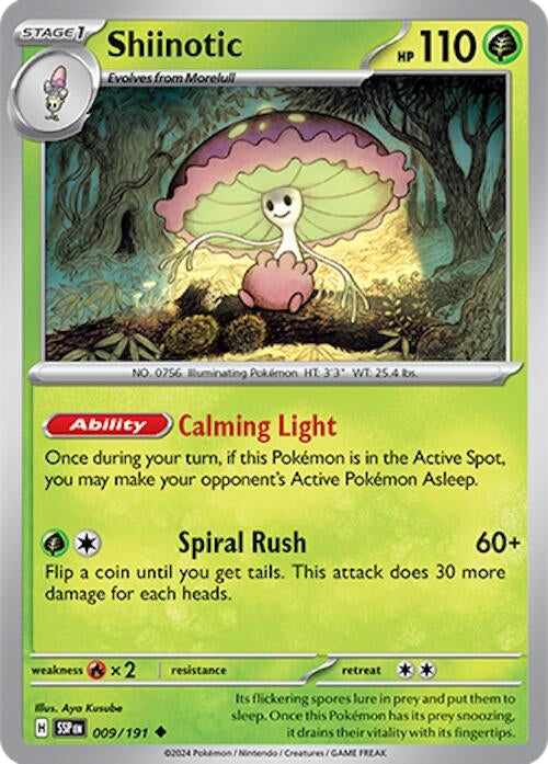 Shiinotic - 009/191 (009/191) [SV08: Surging Sparks] - Pokemon Single