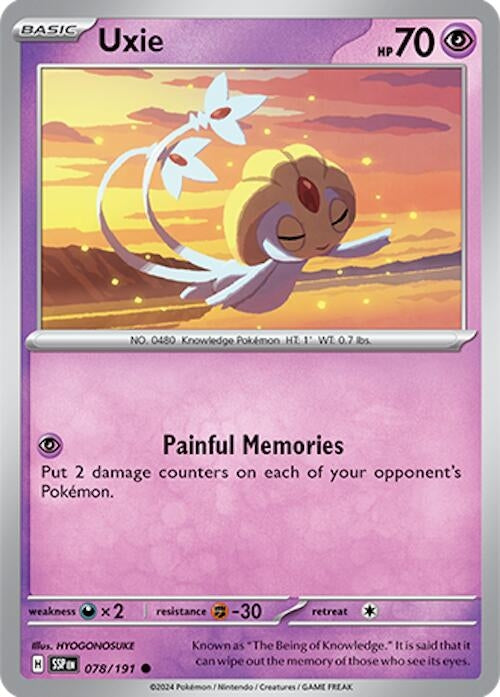 Uxie (078/191) (SV08: Surging Sparks)