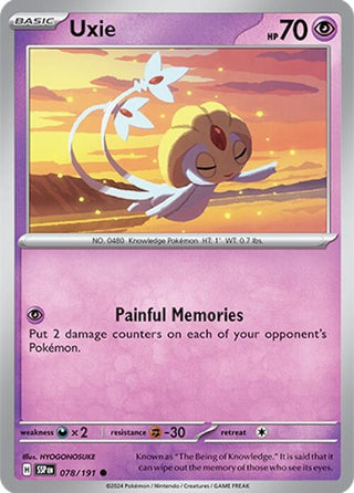 Uxie (078/191) (SV08: Surging Sparks)