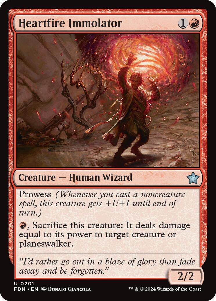 Heartfire Immolator (201) [FDN] - MTG Single