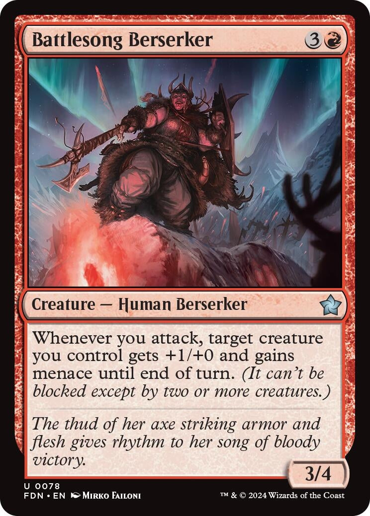 Battlesong Berserker (78) [FDN] - MTG Single