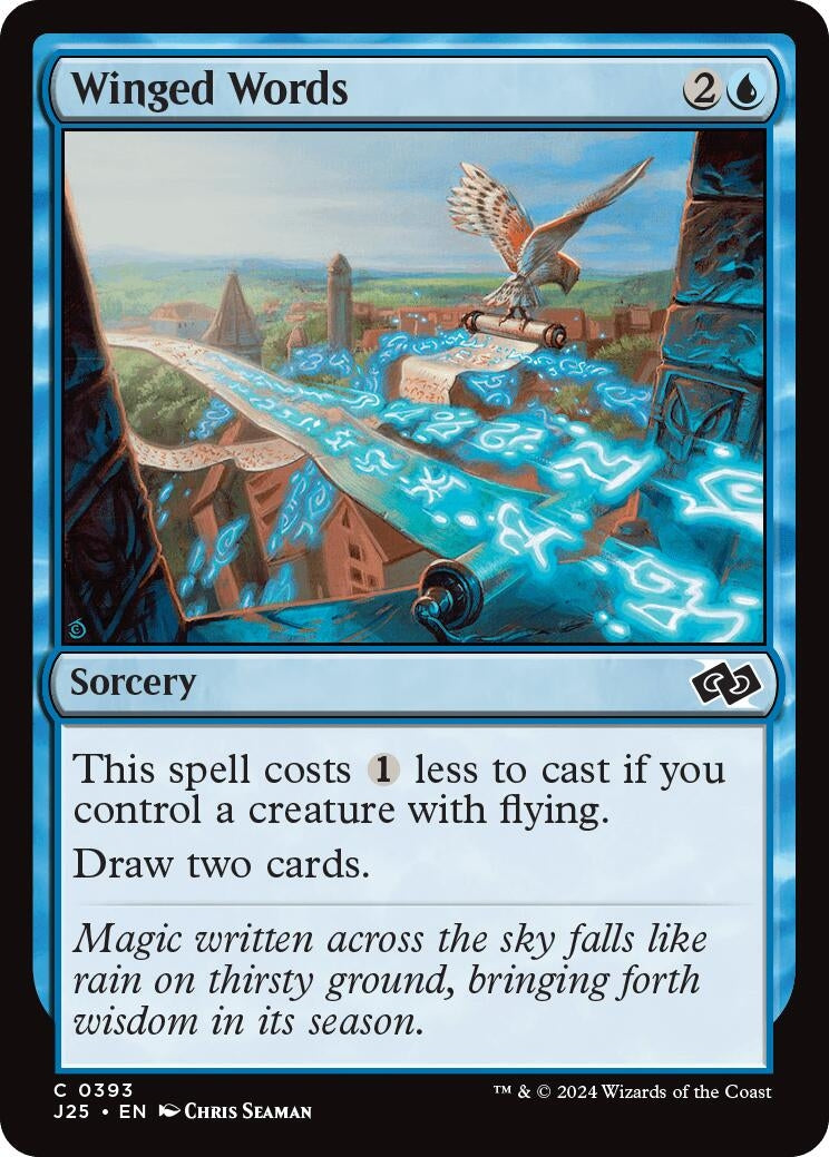 Winged Words (393) [J25] - MTG Single