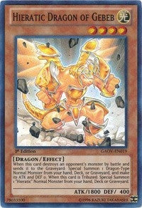Hieratic Dragon of Gebeb (19) (GAOV) - YuGiOh Single