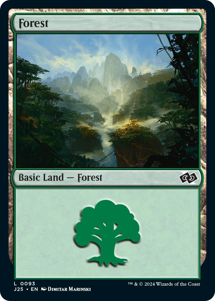 Forest (93) (93) [J25] - MTG Single