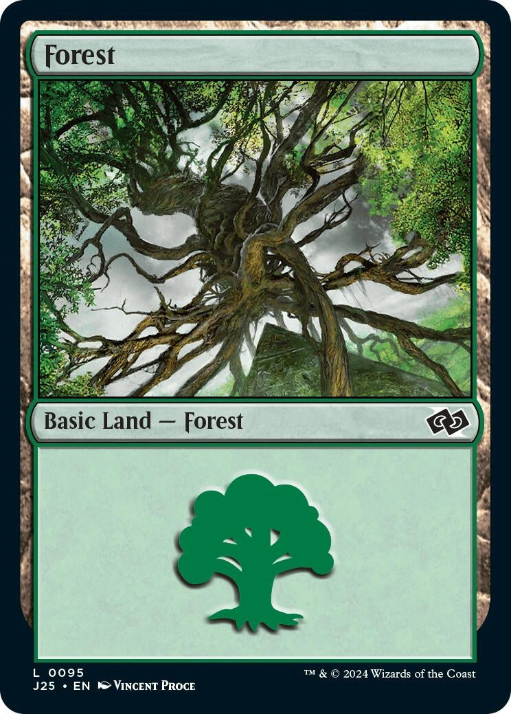 Forest (95) (95) [J25] - MTG Single