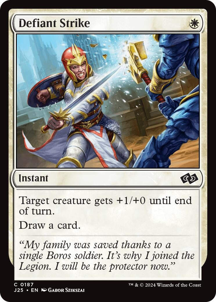 Defiant Strike (187) [J25] - MTG Single