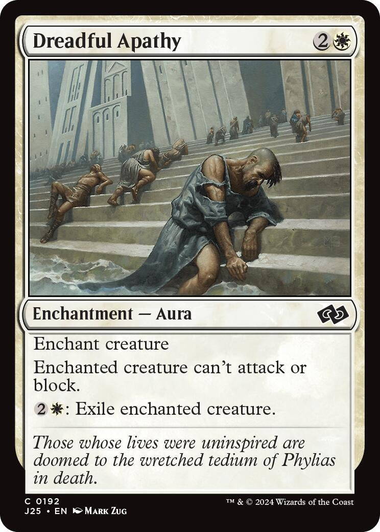 Dreadful Apathy (192) [J25] - MTG Single