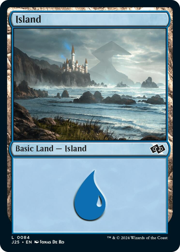 Island (84) (84) [J25] - MTG Single