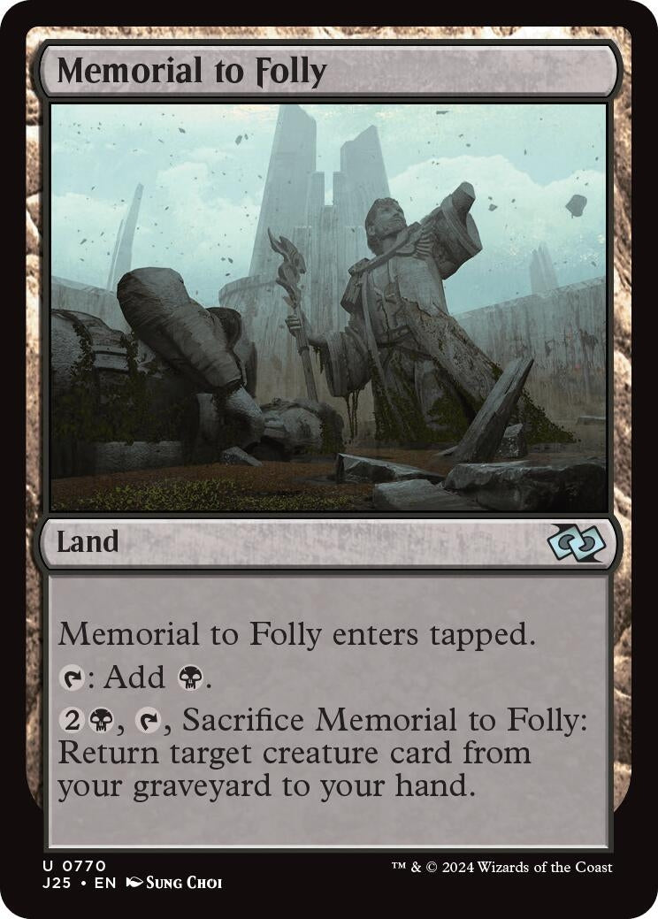 Memorial to Folly (770) [J25] - MTG Single