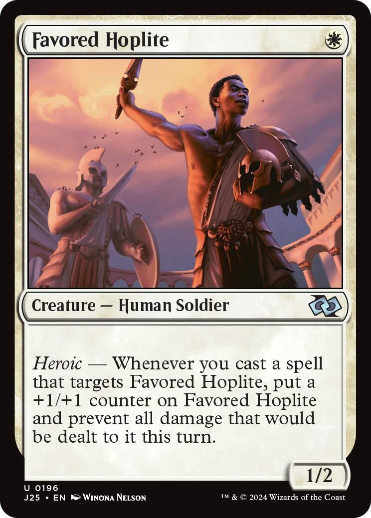 Favored Hoplite (196) [J25] - MTG Single