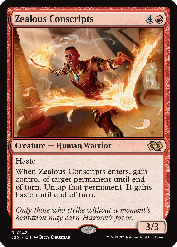 Zealous Conscripts (143) [J25] - MTG Single