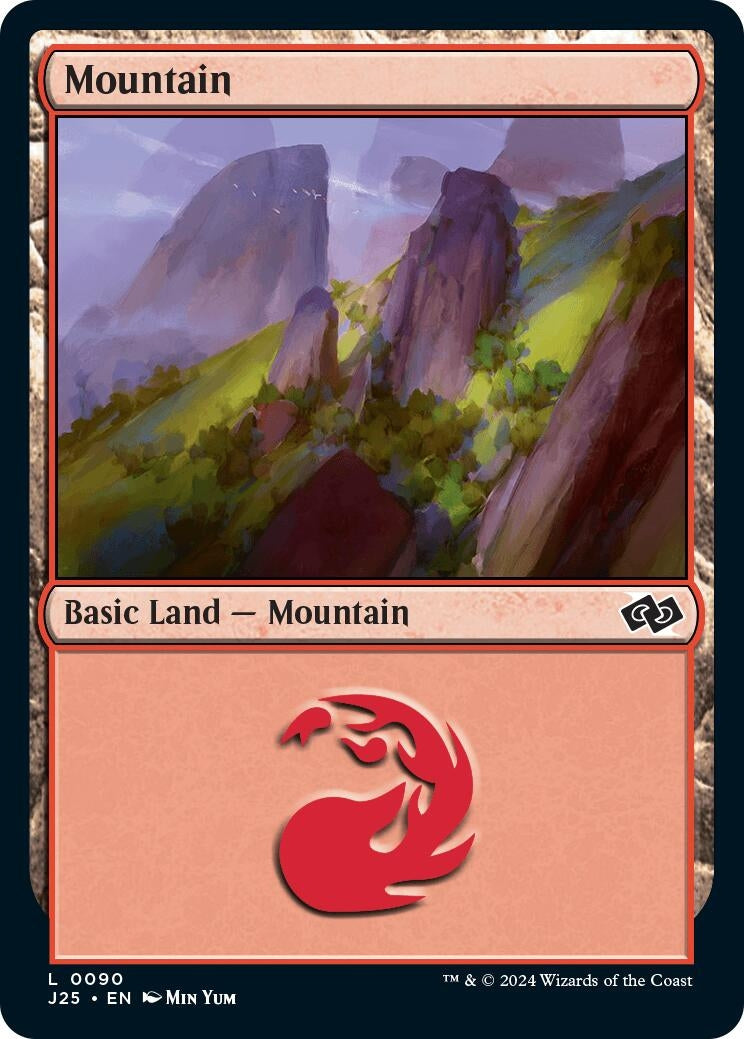 Mountain (90) (90) [J25] - MTG Single