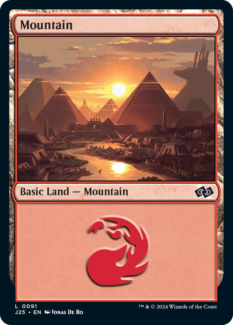 Mountain (91) (91) [J25] - MTG Single