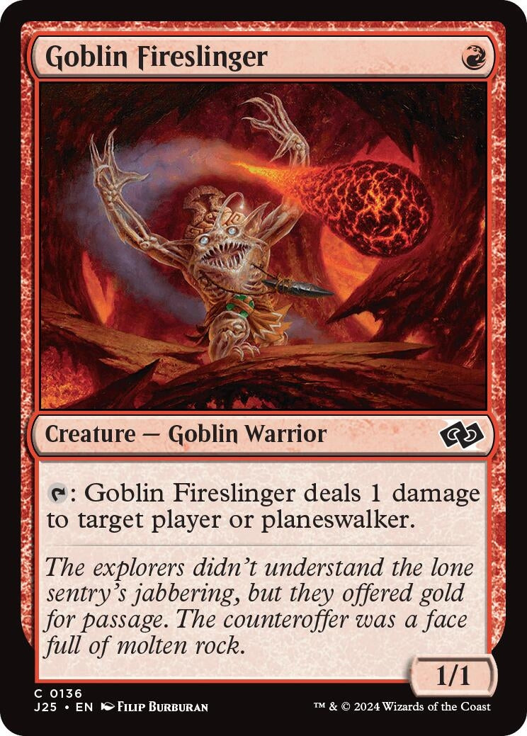 Goblin Fireslinger (136) [J25] - MTG Single