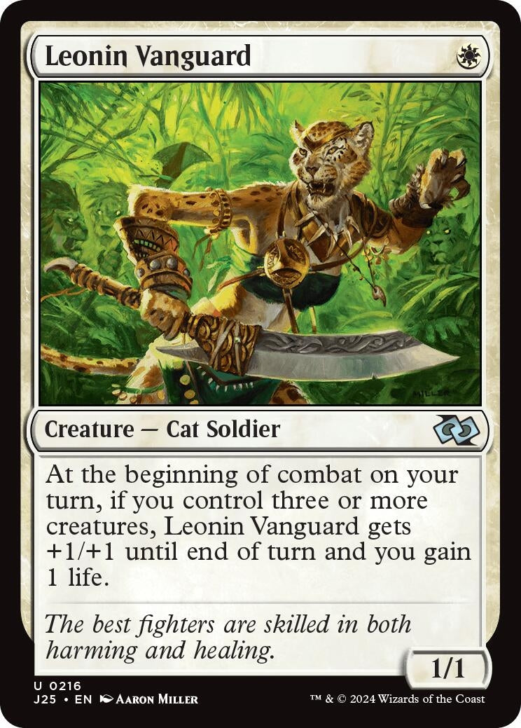 Leonin Vanguard (216) [J25] - MTG Single