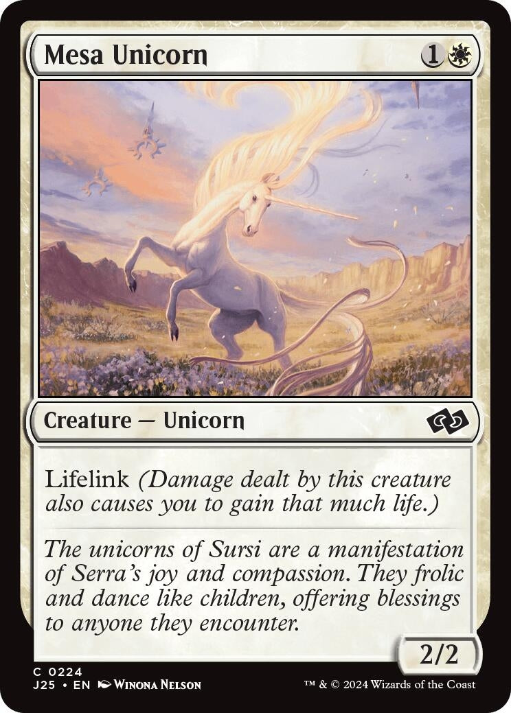 Mesa Unicorn (224) [J25] - MTG Single