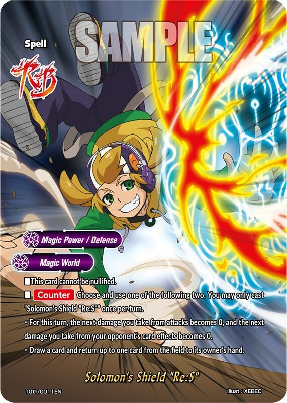 Solomon’s Shield ’Re:S’ (10) [10th] - Future Card BuddyFight Single