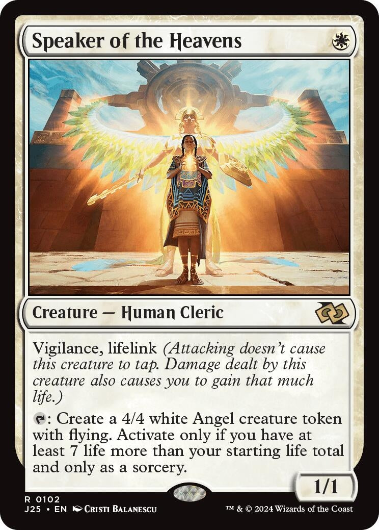 Speaker of the Heavens (102) [J25] - MTG Single