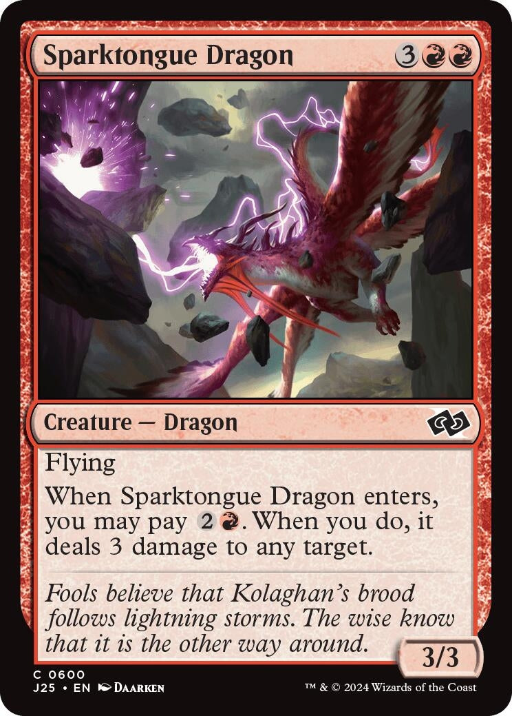 Sparktongue Dragon (600) [J25] - MTG Single