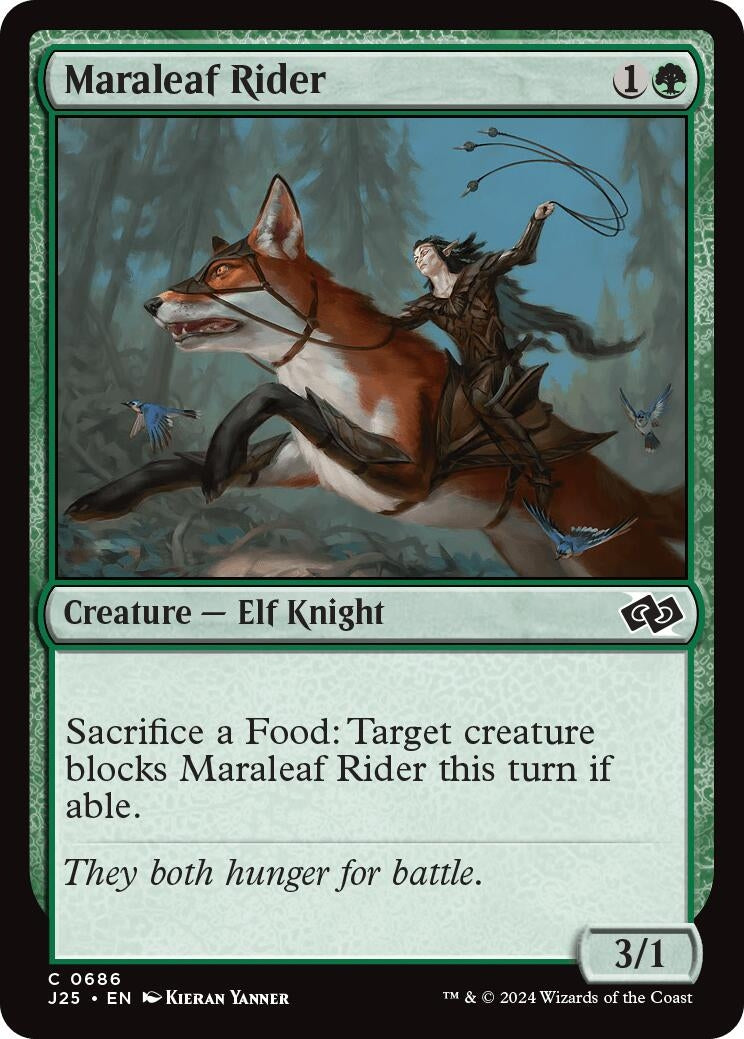 Maraleaf Rider (686) [J25] - MTG Single
