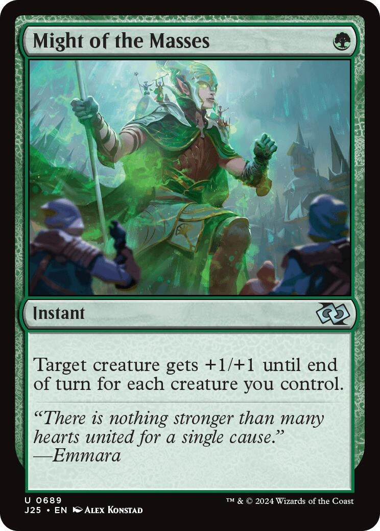 Might of the Masses (689) [J25] - MTG Single