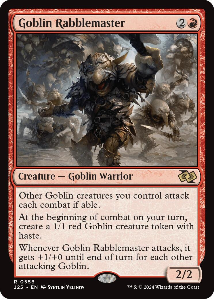 Goblin Rabblemaster (558) [J25] - MTG Single