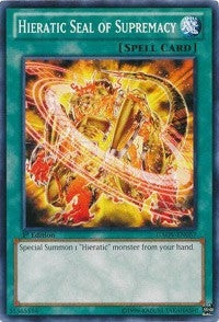 Hieratic Seal of Supremacy (57) (GAOV) - YuGiOh Single