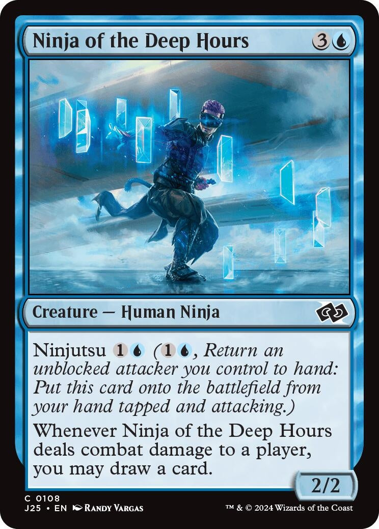 Ninja of the Deep Hours (108) [J25] - MTG Single