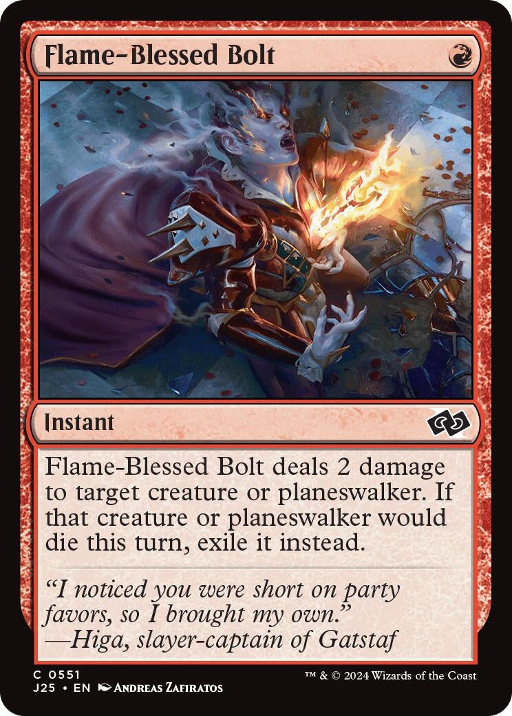 Flame-Blessed Bolt (551) [J25] - MTG Single