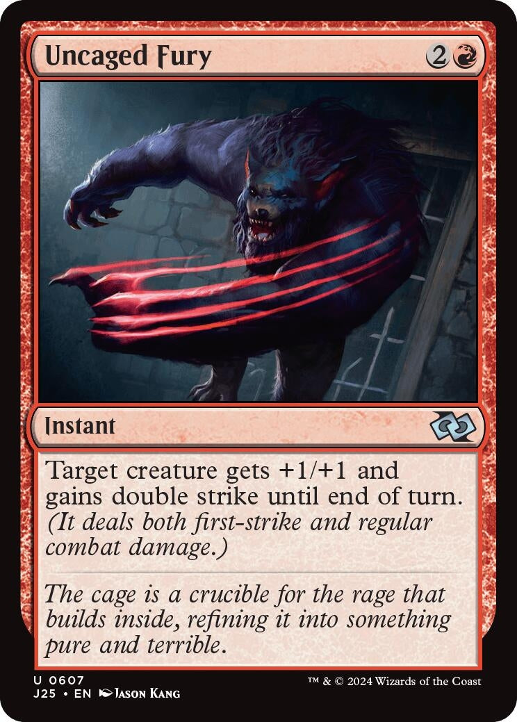 Uncaged Fury (607) [J25] - MTG Single