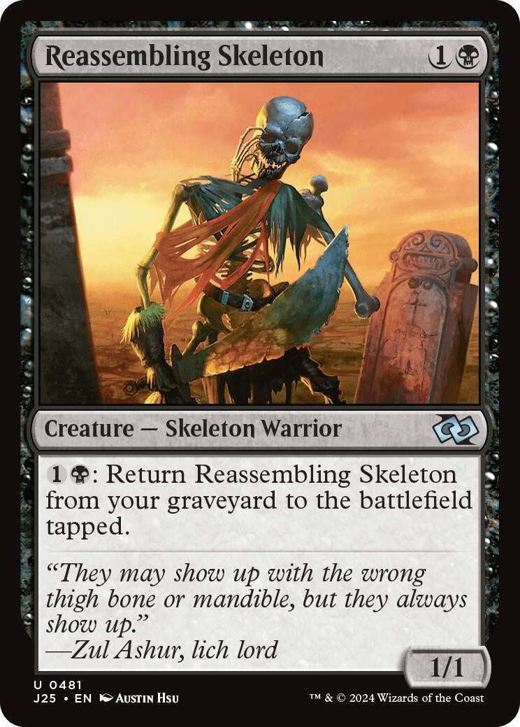 Reassembling Skeleton (481) [J25] - MTG Single