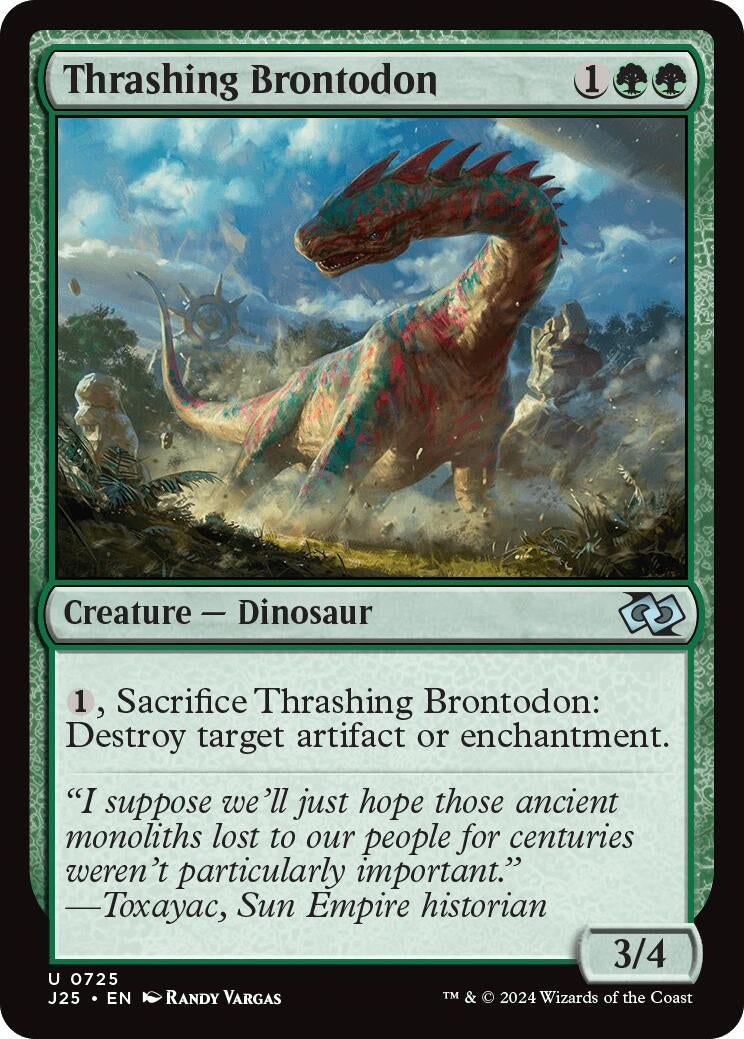 Thrashing Brontodon (725) [J25] - MTG Single