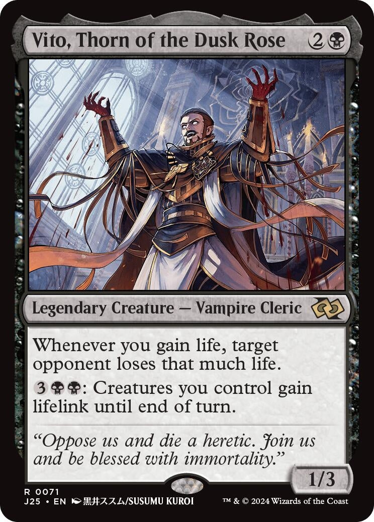 Vito Thorn of the Dusk Rose (Anime) (71) [J25] - MTG Single