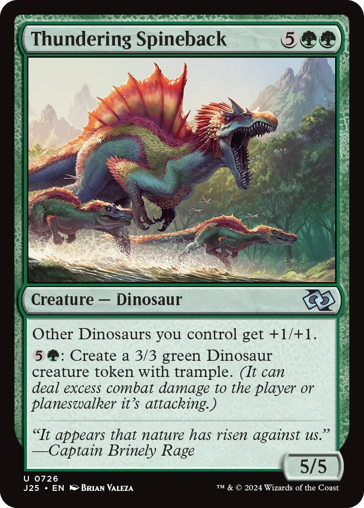 Thundering Spineback (726) [J25] - MTG Single