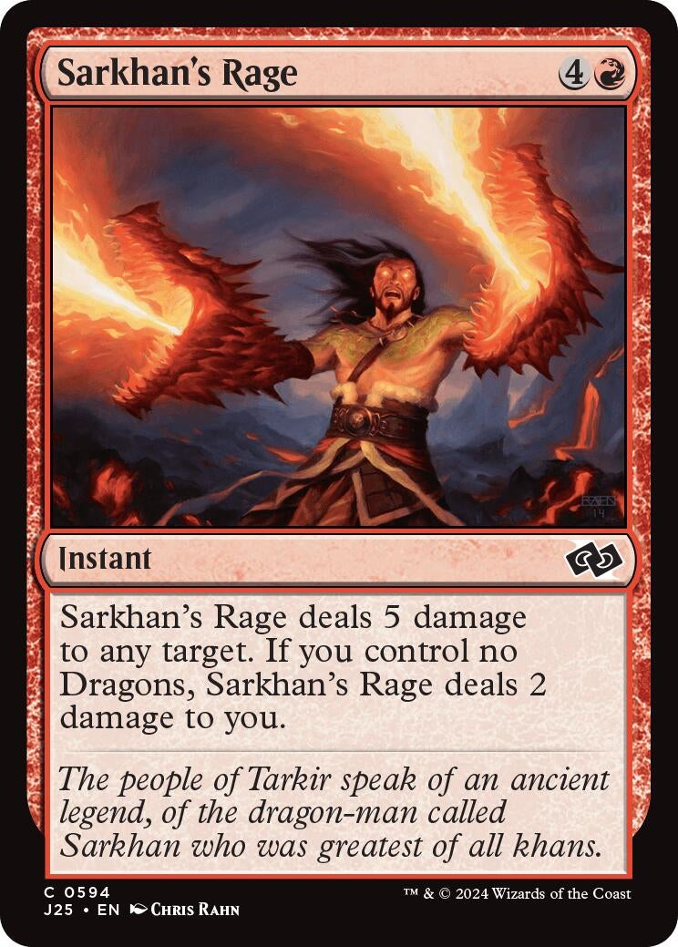 Sarkhan’s Rage (594) [J25] - MTG Single