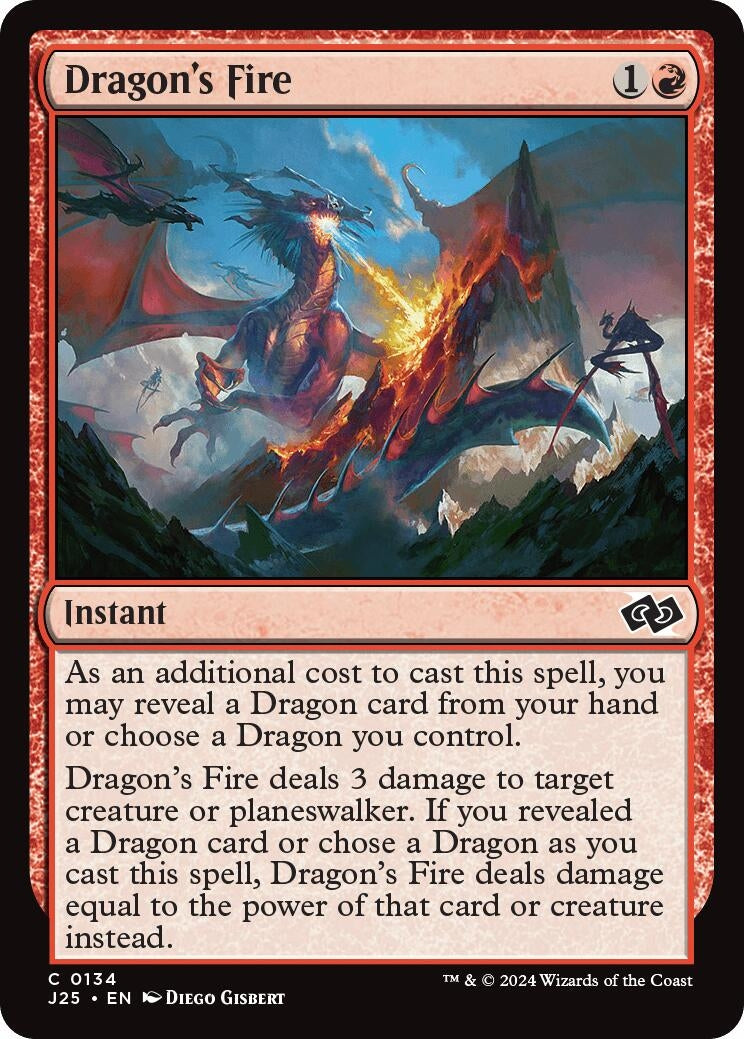 Dragon’s Fire (134) [J25] - MTG Single