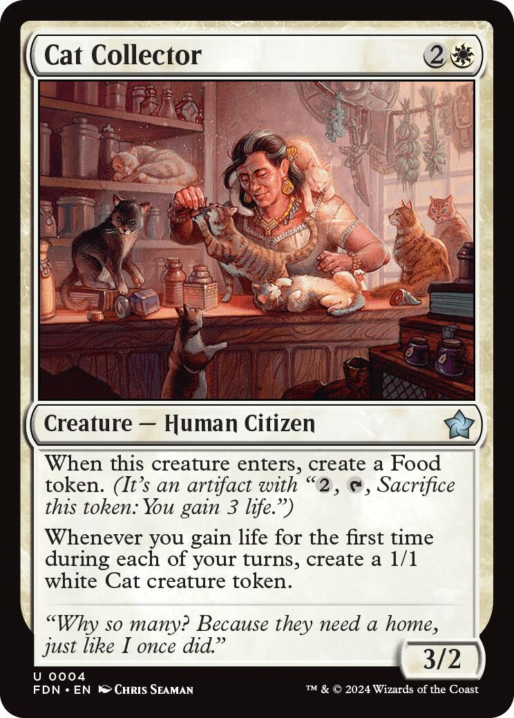 Cat Collector (4) [FDN] - MTG Single