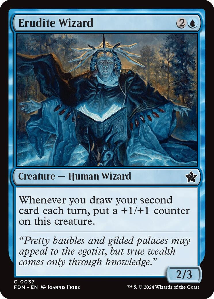 Erudite Wizard (37) [FDN] - MTG Single