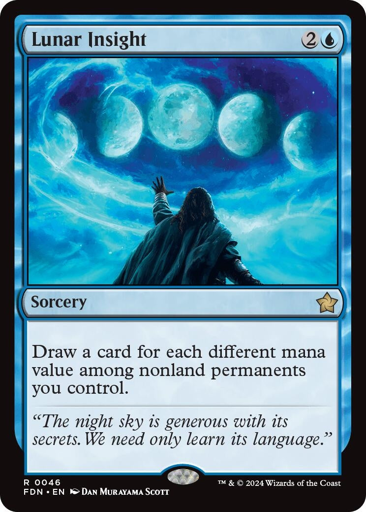 Lunar Insight (46) [FDN] - MTG Single