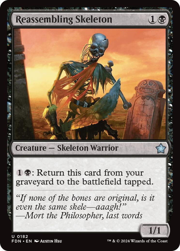 Reassembling Skeleton (182) [FDN] - MTG Single