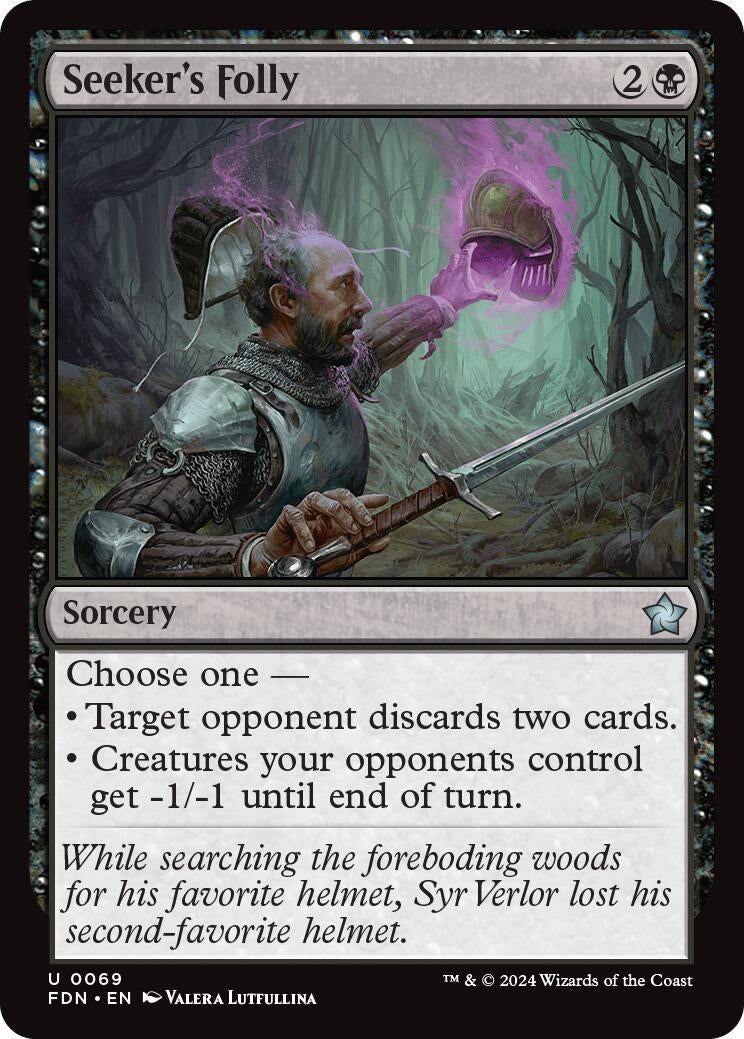 Seeker’s Folly (69) [FDN] - MTG Single