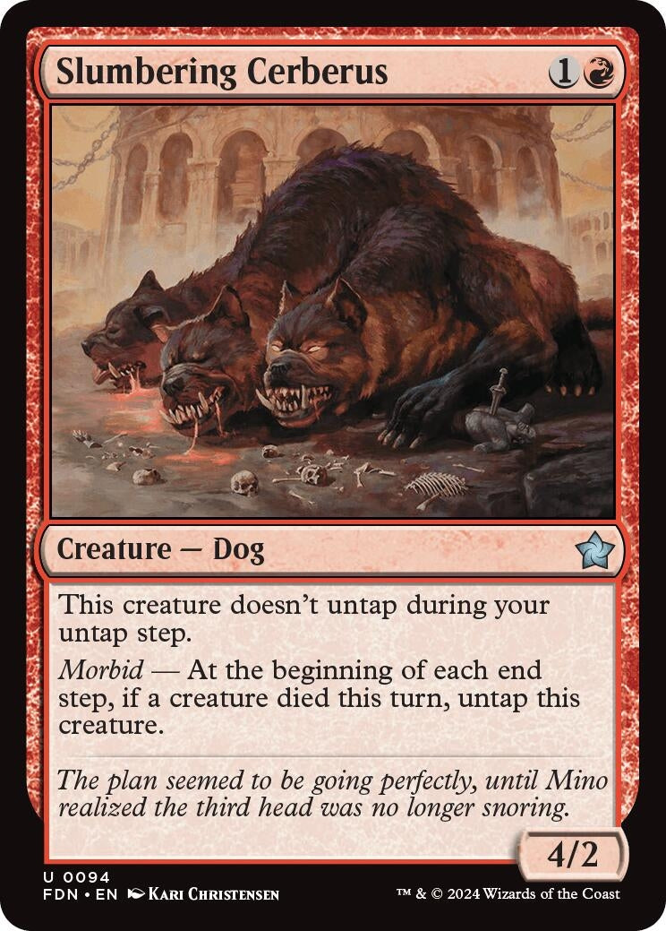 Slumbering Cerberus (94) [FDN] - MTG Single